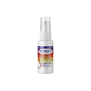 60ml spray bottle of Betagen with Med-Pharmex branding.